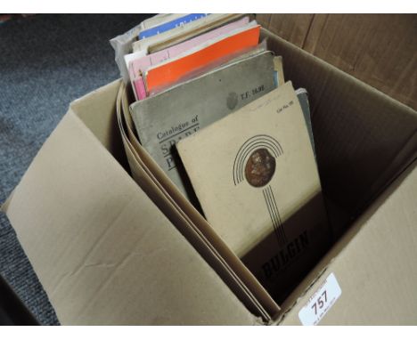 A selection of early motor car and engine catalgue's and brochures, including Alvis and early Rover