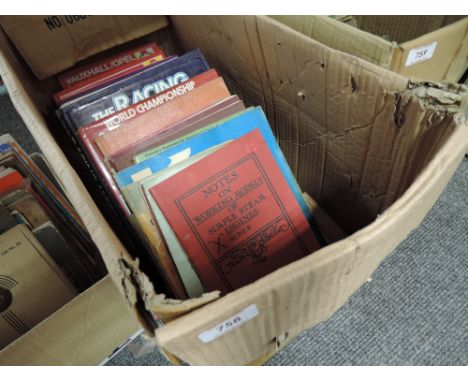 A selection of early motor car and engine catalgue's and brochures, including Royal Enfield and Steam Engine