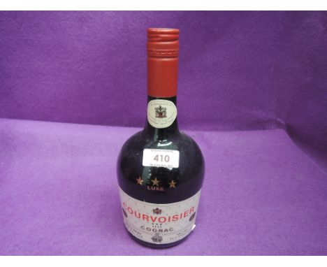 A bottle of Courvoisier Three Star Luxe Cognac 24 fl ozs, 70% proof, By Appointment To Late George IV
