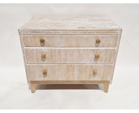 Lebus Furniture chest&nbsp;of three long drawers, 77cm high x 95cm wide x 46cm deep&nbsp;&nbsp;