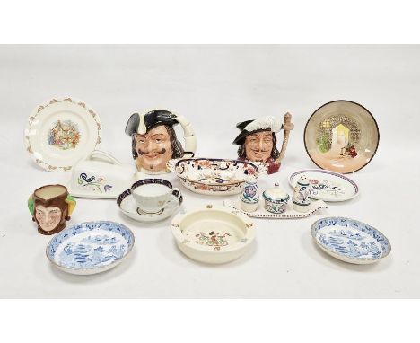 Masons Ironstone 'Mandalay' pattern oval dish, two Royal Doulton character jugs&nbsp;and a small jester character jug, a smal