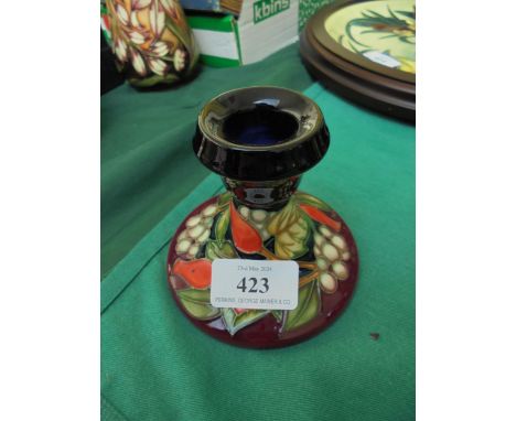 Single Moorcroft candlestick 2003