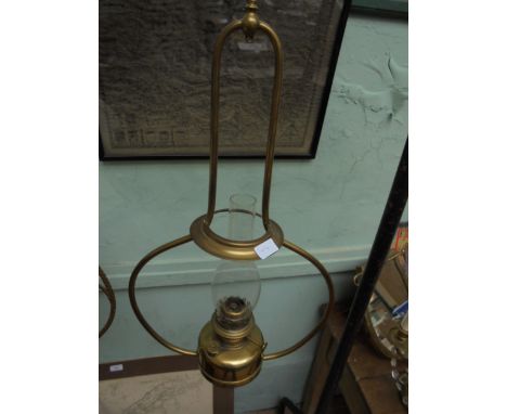 Unusual hanging oil lamp, Belgium origin