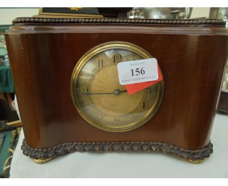 1930's mantel clock with brass face