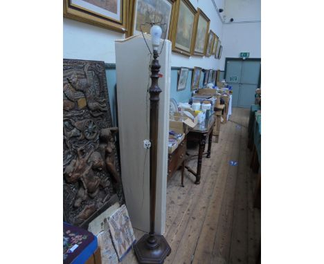Oak 1930's style standard lamp for rewiring 