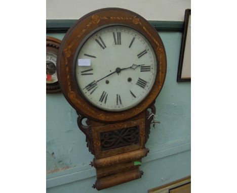 American wall clock in various woods