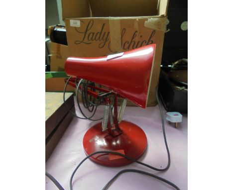 Old angle poised lamp on stand