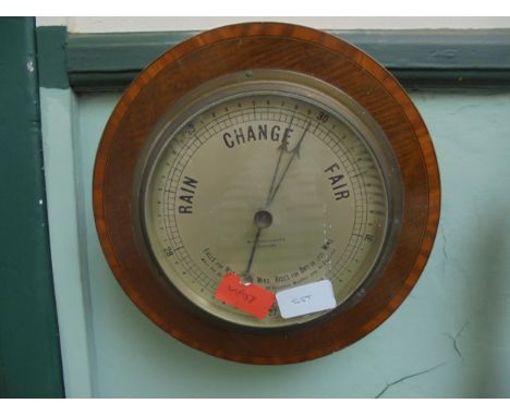 Circular wall mounted barometer, M.T. Galloway, Leeds