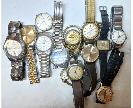 Assorted vintage mechanical and later watches.  
