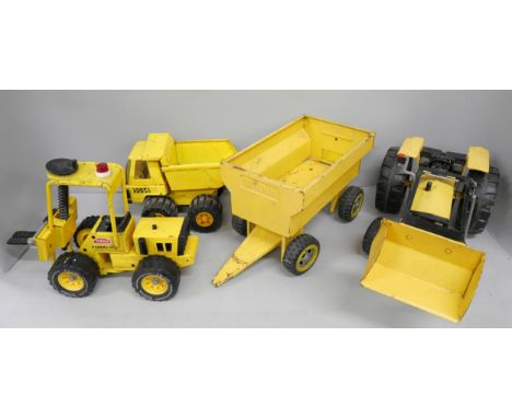 A collection of tin-plate Tonka model vehicles 