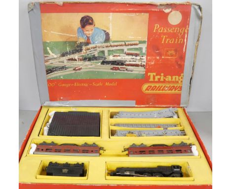 Two early Tri-ang model railway sets, comprising of 00 Gauge Electric Scale Model Passenger Train, and Electric Model Railway