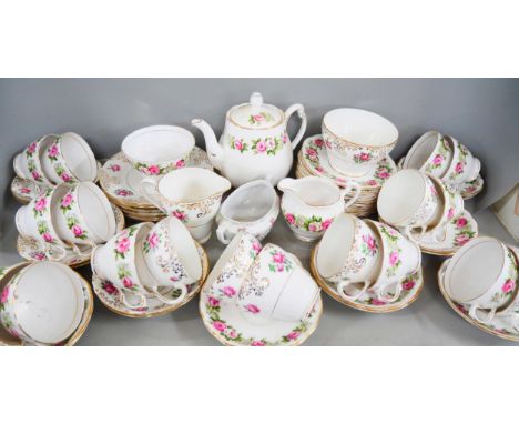 Colclough tea ware, two patterns with floral detail
