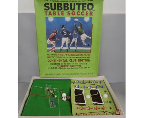 A Subbuteo table soccer game, Continental Club edition, boxed