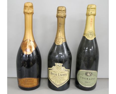 Three bottles of sparkling wine including 1995 vintage Champagne 