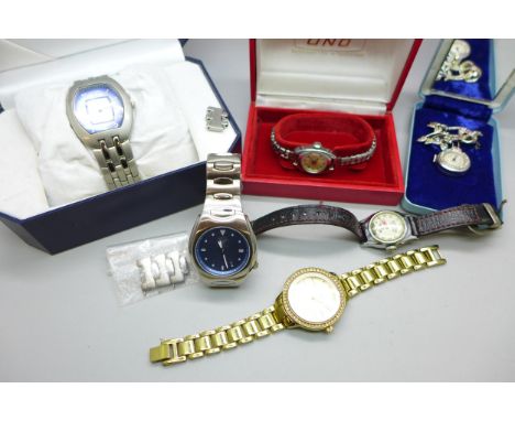 Watches including Hopalong Cassidy, Timex and a brooch watch