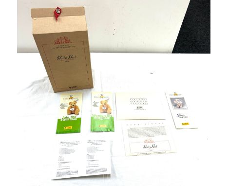 Steiff Golly Girl approximate height 25cm, Limited edition no 842/1500 with COA with original box