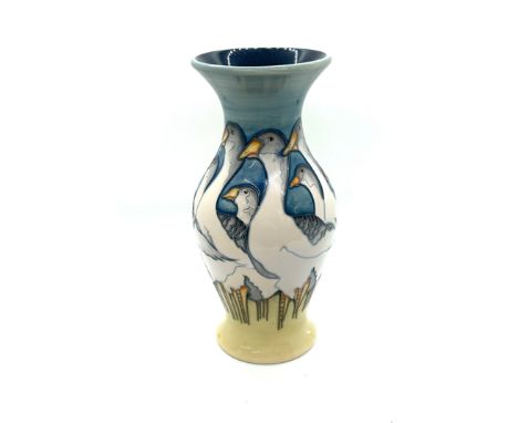 A Moorcroft pottery 'Fowlers Farm Goose' vase, designed by Kerry Goodwin, dated 2009, 8 inches tallFirst quality piece and in