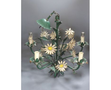 A French Toleware chandelier