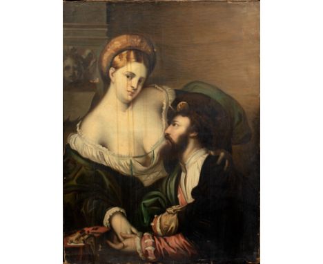 Year: 17th CenturySize: 100cm x 75cmMedium: OilDescription: Large 17th Century Italian School Old Master depiction of Venetia