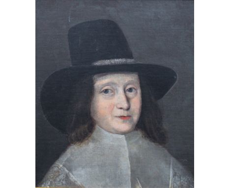 Year: 17th CenturySize: 60cm x 50cmMedium: OilDescription: Fine large 17th century Dutch School portrait of an English Pilgri