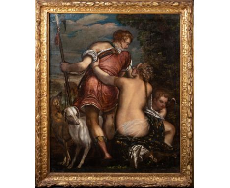 Year: 16th CenturySize: 56" x 46"Medium: OilDescription: Huge 16th century Italian Venetian School Old Master depiction of Ve