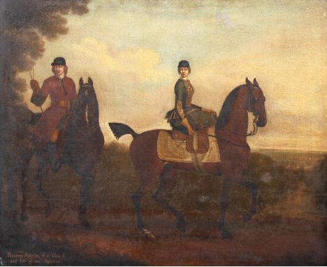 Year: 18th CenturySize: 33" x 28" Medium: OilDescription: Large 18th Century English scene of Princess Amelia, Daughter to Ge