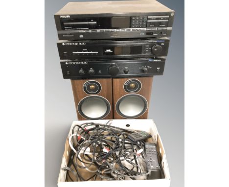 A Cambridge Audio digital tuner DAB 500, a further integrated amplifier A300, a Philips compact disc player CD630, a pair of 