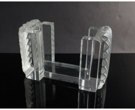A Lalique "Corfou" cigarette holder etched R Lalique 