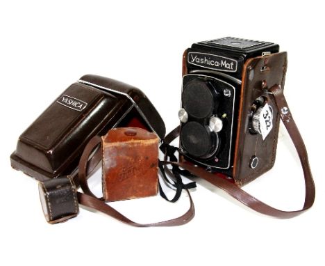 A Yashica-mat twin lens reflex camera