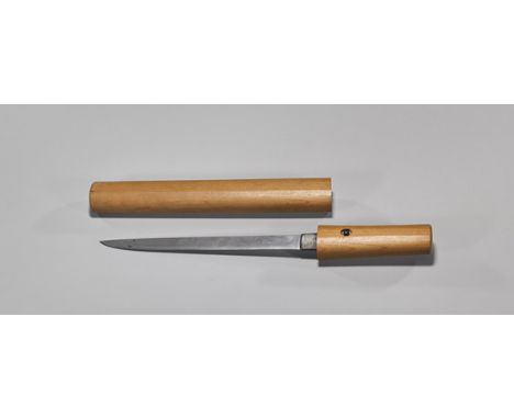 Old Japanese Late Shinto Tanto DaggerOld Japanese late Shinto period tanto dagger; the blade measuring 7" approx., of typical