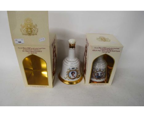 TWO BOXES OF HOUSE OF BELLS SELECTED SCOTCH WHISKY COMMEMORATING THE 60TH BIRTHDAY OF THE QUEEN
