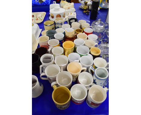 COLLECTION OF CERAMIC MUGS, SOME COMMEMORATIVE, VARIOUS DESIGNS (QTY)