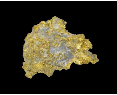 An African gold ore sample collected by K, Hall c1920-28 near Bulawayo, Rhodesia. Size approx. 35Mm x25mm. Total weight 32.8 