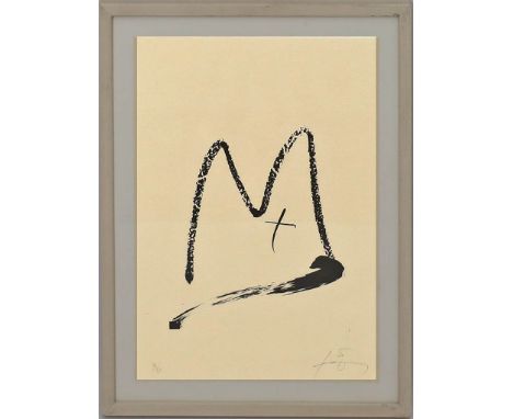 Tapies, Antoni (1923 Barcelona 2012) Lithographie aus "La substance et les accidents". Lithographie, re. u. mit Bleistift sig