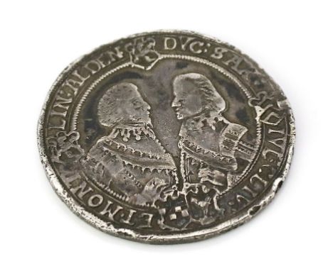 Sachsen-Altenburg, Herzogtum, Johann Philipp, Johann Wilhelm und Friedrich Wilhelm III., Reichstaler 1628, Silber, 28,45 g. s