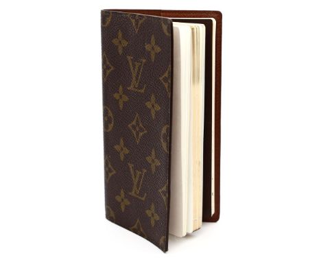 Agenda, Louis Vuitton. Monogram Canvas. Innen mit Adressbuch und Agenda 2004. Gem. Luis Vuitton. D. 16,5x 9 cm.