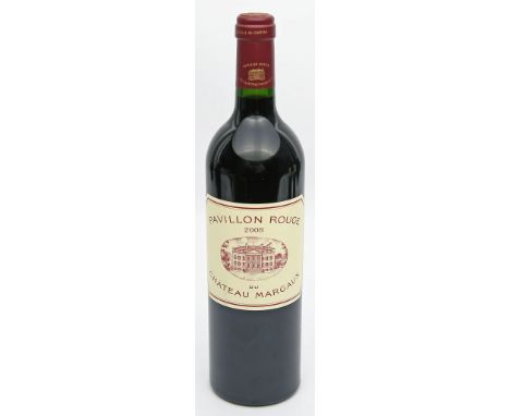Flasche Pavillon Rouge de Château Margaux 2008. Roter Bordeaux. Zweitwein des Château Margaux, Appelation Margaux Contrôlée. 