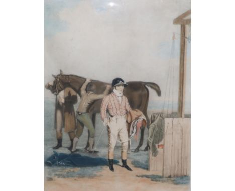 ~ Charles Turner (British, 1773-1857) ''Mr Saml Chiffney'', hand-coloured mezzotint portrait by C Turner, probably after his 