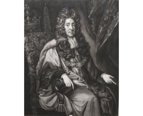 ~ Sir Peter Lely (Dutch/British, 1618-1680) ''Sir John Moore Knt, Lord Mayor of London 1682'' mezzotint portrait by J McArdel