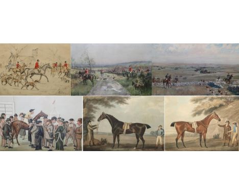 Tom Carr (1909-1999) Irish ''Hounds Gentlemen, Please!'' signed, inscribed and numbered 41/75, a coloured engraving, together