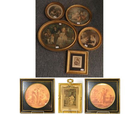 Bartolozzi after Cipriani ''Ceres'', mezzotint, together with a collection of further similar prints including C Taylor after