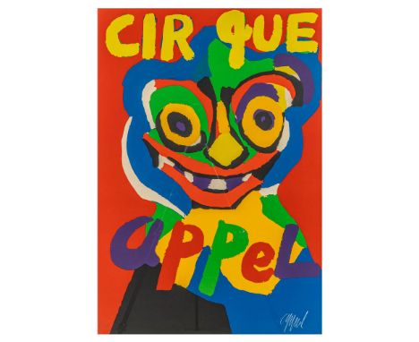Karel APPEL (1921-2006), "Cirque", lithograph in color. (57 x 82 cm)