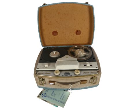 Fidelity Argyll Minor reel to reel tape recorder, no tape and missing 1 reel 