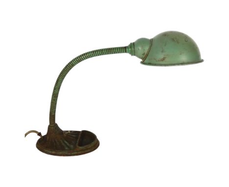 A "Supreme" entirely British made LGH818 Vintage anglepoise industrial desk lamp, height fully extended 55cm 