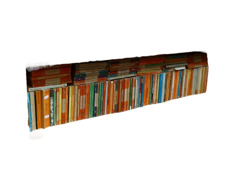 A shelf full of Penguin books 