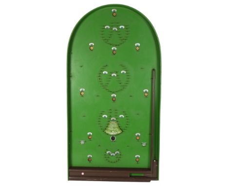 An early 20th century Corinthian bagatelle board, height 74cm 