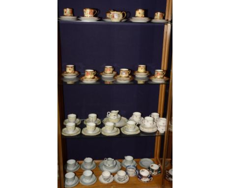 A quantity of china teaware, to include Noritake, Paragon and Limoges style (approx. 100 pieces, 4 shelves) CONDITION REPORT: