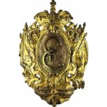 Schmuckapplikation für Kürass mit dem Monogramm von Katharina IIRussisches Kaiserreich. Zweite