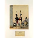 [Uniformen der Russischen Armee]Leibgarde-Regiment Lithauen: Offizier & Gemeine in Felduniform.
