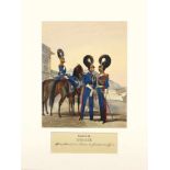 [Uniformen der Russischen Armee] Garde-Gendarmerie-Halbeskadron: Offizier & Gemeine. 1840